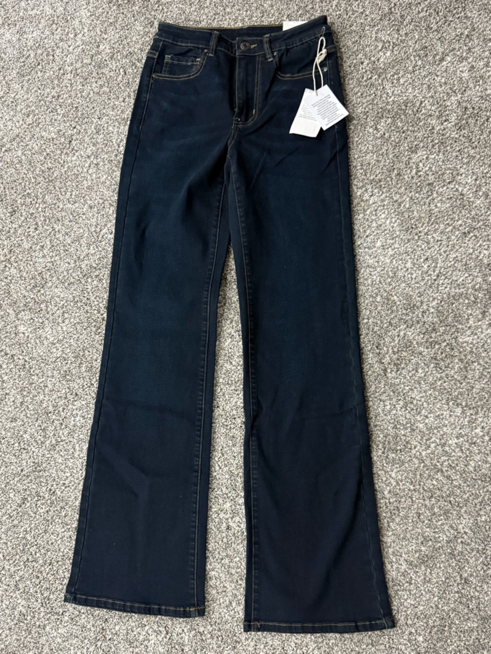 NWT Dark Blue Slightly Flared Jeans - Size 0